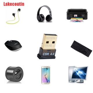 Lakecoutin Mini USB Bluetooth Adapter V 4.0 Dual Mode Wireless Dongle CSR 4.0 Win7 /8/XP L