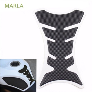 MARLA Fashion Sticker 3D Tank Pad Decal Universal Fish Bone Carbon Fiber Black Motorcycle Accessories Protector Cover/Multicolor