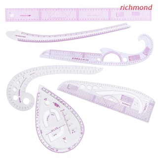 richm 6 unids/set sastre francés curva clasificación regla medida costura dressmaking yardstick dibujo patchwork herramienta