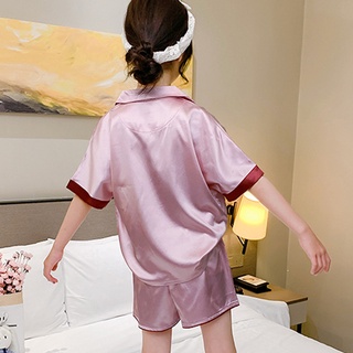 Princesa pijamas niños Negligee niños vestido de noche niñas de 2 piezas conjunto de niños princesa lindo manga corta desgaste de la habitación lindo ropa de dormir de los niños pijamas niña YUE (7)