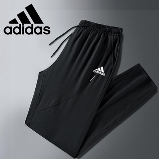 Adidas pantalones deportivos Running baloncesto de alta calidad elástico resistente al desgaste pantalones de seda de hielo elástico de cuatro caras