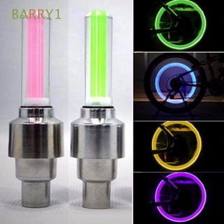 BARRY1 - Cubierta de válvula de neumático de bicicleta con luz trasera