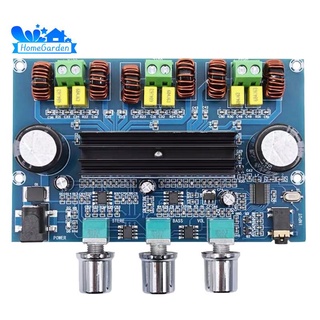 XH-Placa Amplificadora De Potencia Digital De Alta TP 6D2 Bluetooth 5.0 Amplificador 2.1 Canales Con AUX