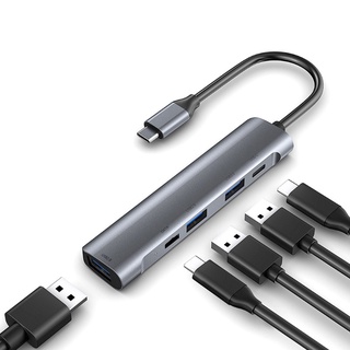 Quu multipuertos tipo C HUB divisor 5 en 1 USB C a USB 3.0 Compatible con HDMI para MacBook Pro USB-C tipo C 3.0 (1)