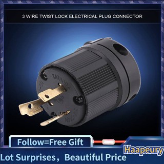 [recomendado por el vendedor] nema l6-30p 30a 250v 3 alambre twist lock conector de enchufe eléctrico