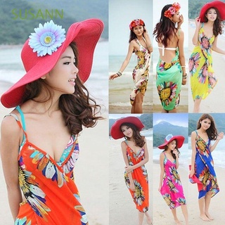 susann new cover up sarong mujeres bikini vestido de playa chal y deep v wrap cómodo gasa trajes de baño/multicolor
