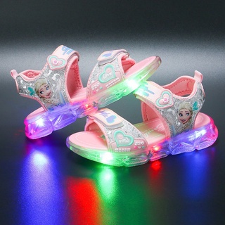 Sandalias de verano para niñas niños-niña sandalia luminosa sandalia niños luz LED zapato bebé zapato 2021 nuevo niños sandalia playa sandalia con luces (3)