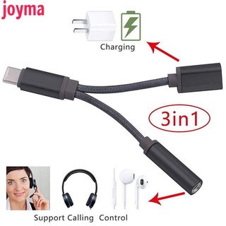 USB-C Tipo A 3,5 Mm Aux Cable De Carga De Audio Adaptador Divisor Auriculares Jack [JOYMA]