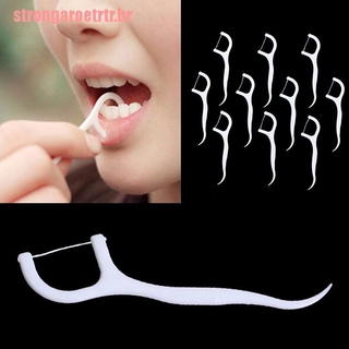 [Fuerte]20/50/100 piezas de Flosser Dental púas de dientes palillos de dientes limpios O