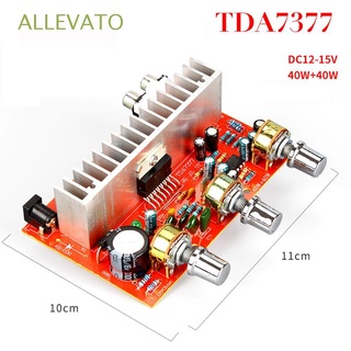 ALLEVATO DC12V Amplificador Módulo Placa Sonido Estéreo 40W + 40W Coche Audio Digital 2.0 Canal TDA7377/Multicolor (1)