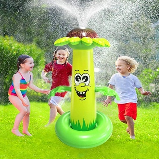 (superiorcycling) inflable spray cojín de agua niños alfombrilla de juego de césped juegos almohadilla de aspersor juguetes
