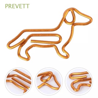 prevett animal forma clips de papel creativo oro clip de papel dachshund abrazaderas de papel lindo personalización de dibujos animados en forma especial de oro marcapáginas clip