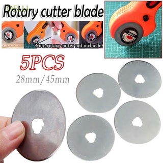 DELLI 28/45mm Rotary Cutter Blades Safety Leather Tools Replacement Blade Cutting 5PCS Cutter Fits For OLFA DAFA Sharp Leathercraft Patchwork