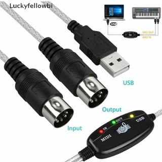 [Luckyfellowbi] USB IN-OUT MIDI Cable Converter PC to Music Keyboard Adapter Cord [HOT]