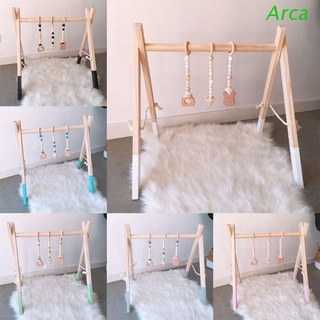 arca estilo nórdico de dibujos animados de madera maciza bebé niños ftness estante de la decoración de la habitación de los niños