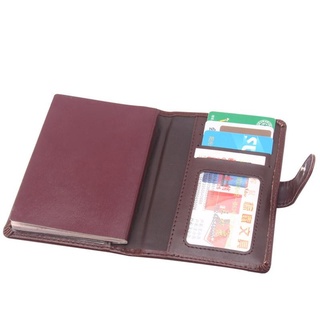 bolsa de cuero sintético de viaje, monedero, organizador de documentos, pasaporte (7)