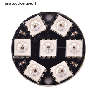 PWCL 7-Bit WS2812 5050 RGB LED Ring Round Decoration Bulb Arduino Fad (1)