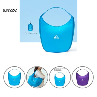 Turbobo Multi-funcional plegable bolsa de compras con diseño de cordón plegable senderismo bolsa de comestibles de gran capacidad para viajes