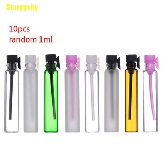 [Starrysky] 10 unids/lote 1 ml 2 ml botella de vidrio Perfume botellas vacías muestra frascos de vidrio nuevos