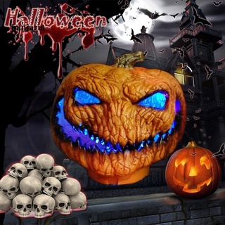 Zs Horrible Evil calabaza luz de batería lámpara de Halloween fiesta decoración de vacaciones