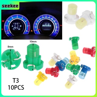 SEEKEE Neo Dashboard Lamp Auto Dash Indicator Car Instrument Light Signal DC 12V Practical COB Wedge LED Panel Bulb/Multicolor
