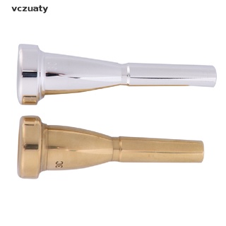 vczuaty silver gold meg 3c tamaño durable metal trompeta boquilla para trompeta c trompeta cl