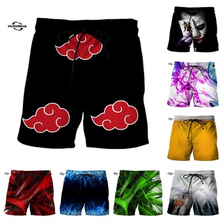 Nuevo Anime Naruto Joker Flame impreso 3D pantalones cortos de natación verano Casual vacaciones junta pantalones cortos playa suelto