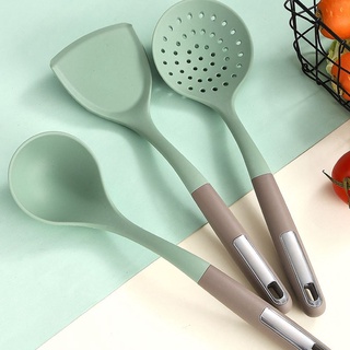 BIEWALD Tableware Cooking Tools Kitchenware Soup Spoon Kitchen Utensils Scoop Cookware Shovel Silicone Heat Resistant Non-stick Spatula (6)