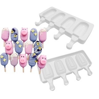 Silicone Frozen Ice Cream Pop Popsicle Mold Ice Maker Lolly Mould Tray Pan Kitchen Tools Mousse Cake Fondant Mould