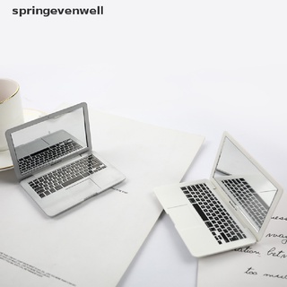 [springevenwell] espejo creativo portátil mini espejo de maquillaje portátil macbook ordenador espejo caliente