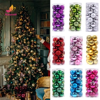 24pcs decoraciones de navidad colgante de bola de navidad conjunto de árbol de navidad decoración creativa decoración de navidad colgante