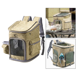 Pet Carrier Backpack Cat Dog Breathable Carry Bag for Outdoor Travel (7)