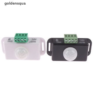 [goldensqua] interruptor de sensor de movimiento pir infrarrojo cuerpo para tira de luz led automática dc 12v/24v [goldensqua]