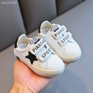 Zapatos blancos para bebés para niños 0-1-2 un año de edad 3 zapatos para bebés con suela suave zapatos deportivos (2)