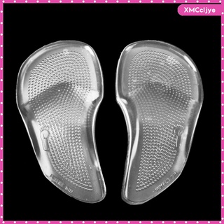 1 par de plantillas suaves de gel ortopédico zapatos deportivos almohadillas para mujer talón cojín
