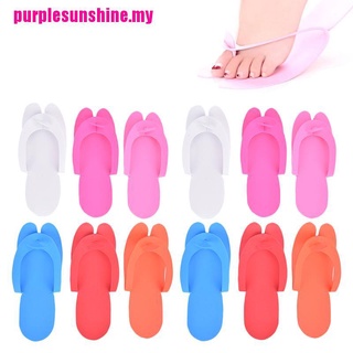 [PSMY] 12 pares de zapatillas de espuma desechables Salon Spa pedicura sandalias de espuma Slippp