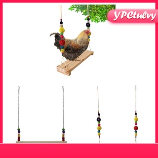 2pcs Chicken Swing Birds Perch Funny for Chicken Large Birds Parrots Canary