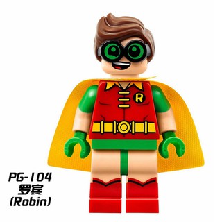 PG104 Batman Película Minifigures Robin DC Super Heroes Bloques De Construcción Muñeca Compatible Lego Juguetes