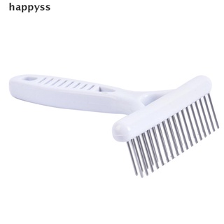 [happyss] peine de rastrillo blanco para perros cepillo corto pelo largo pelaje eliminar gato perro cepillo