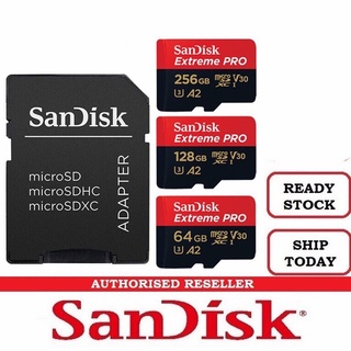 Sandisk Extreme Pro A2 170MB/s Micro SD U3 4K tarjeta de memoria SDSQXC 32GB/64GB/128GB/256GB/512GB