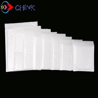 Chink 10 piezas de envío embalaje sobre de plástico coextruido película de espuma de papel de espuma blanco impermeable a prueba de golpes Anti-caída Protector de correo a prueba de humedad bolsa de vibración (1)