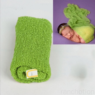 bebé fotografía accesorios manta envolturas estiramiento de punto envolturas de fotos recién nacidos hamaca pañales acolchado envoltura ranchotion