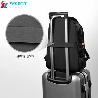 Shoogii Mochila/Bolsa De viaje impermeable para hombres con carga USB/multicolorida