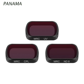 Nama 3x Kit de filtros UV/CPL/ND8 filtros de lente de cámara rayos ultravioletas densidad Neutral conjunto Compatible con Osmo Pocket 1/bolsillo 2 cardán