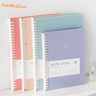 Natasha Journal estudiantes papelería escolar suministros de oficina cuaderno de hoja suelta A5 B5 cuaderno/Multicolor