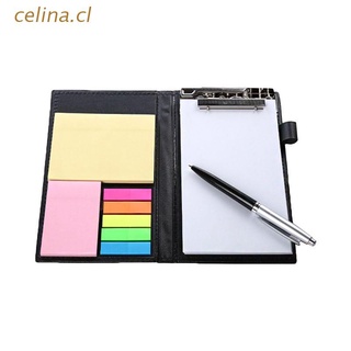 celina notas adhesivas creativas bloc de notas papelería de cuero diario cuaderno con bolígrafo suministros escolares de oficina