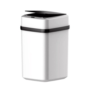 [New-DIY] Cubos de basura rectangulares de plástico para cocina, sin tapas táctiles, Sensor de movimiento automático, cubos de basura sin contacto