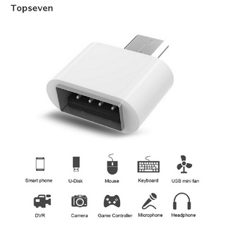 [Topseven] 2pcs Micro USB Male To USB A 2.0 Adaptador OTG Convertidor Adapter Converter . (5)