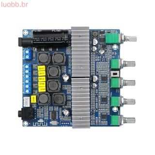 Luobb Placa Amplificadora De audio Bluetooth 5.0 2.1 Canal De sonido Super bajo Digi Amp
