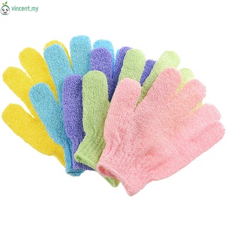 Vincent01 5 guantes de baño exfoliantes para ducha Spa masaje y exfoliante corporal guantes